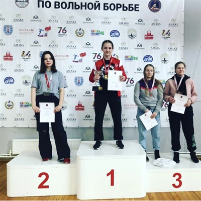 Бигулова Милена стала чемпионкой Москвы по вольной борьбе (тренер-преподаватель Гогаев С.🏆